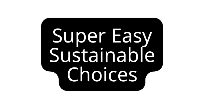 Super Easy Sustainable Choices